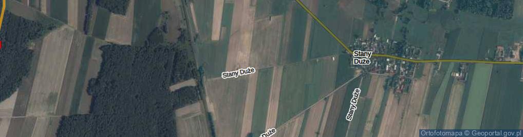 Zdjęcie satelitarne Stany Duże ul.